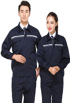 鑫航藏青色秋季工作服套裝GZ-8001 鑫航藏青色秋季工作服套裝GZ-8001